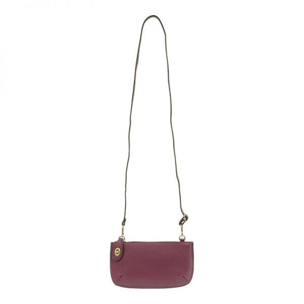 Joy Susan Mini Clutch Crossbody Wristlet Plum