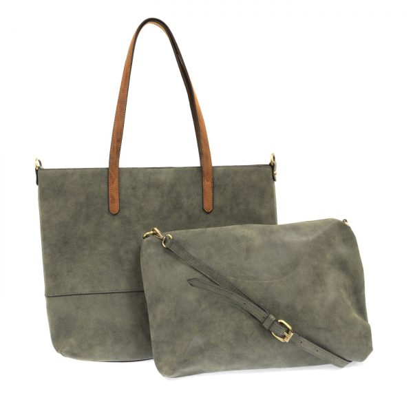 Joy Susan 2 In 1 Tote Brushed Fern – Deasee's Boutique